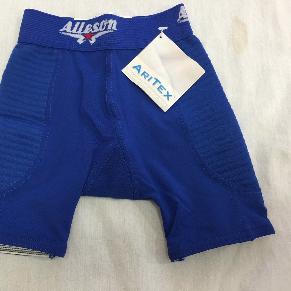 🍎🍎🍎 NWT ALLESON GIRLS SOFTBALL SLIDING SHORTS SIZE S 🍎🍎🍎 - Picture 3 of 6